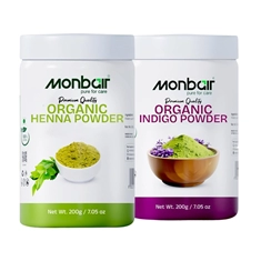 Indigo Powder and Henna Powder Combo